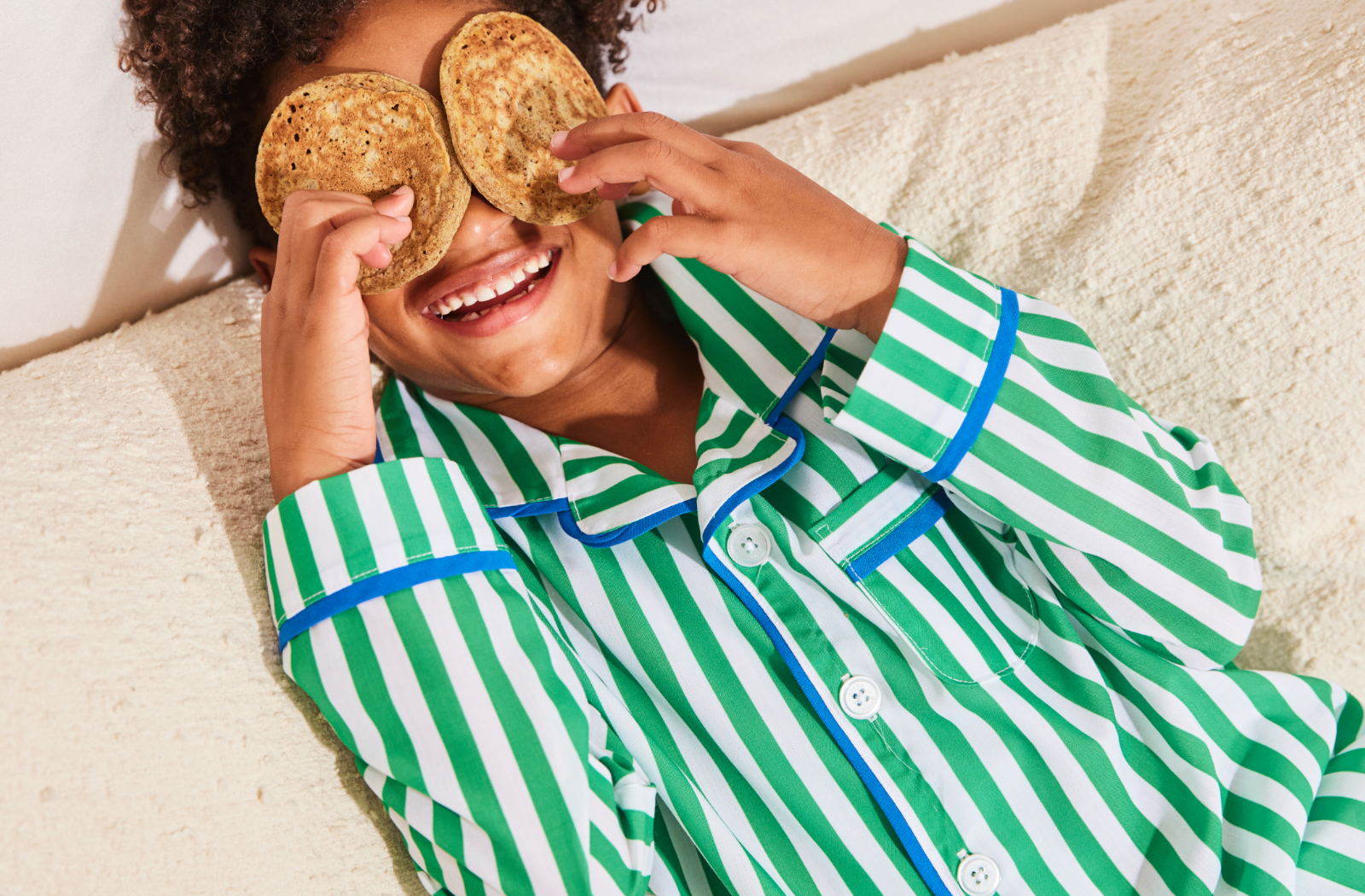 Green White Stripe Pjs Pancakes Hero.png__PID:7f65ec2c-2671-4355-a272-579abac7c5df